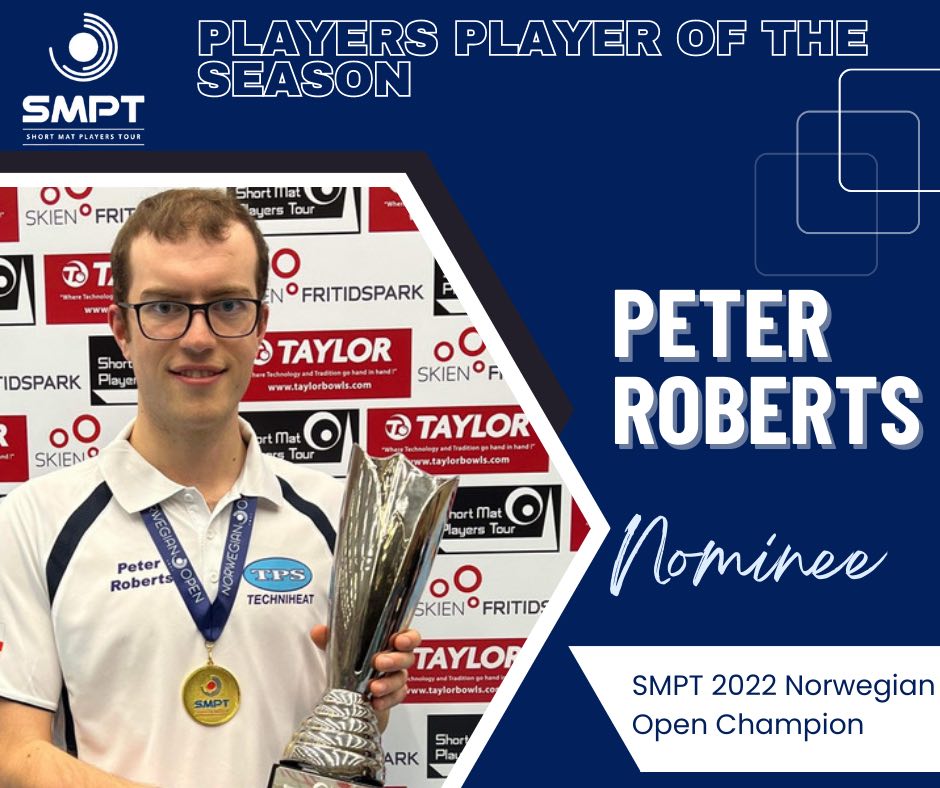 Peter Roberts Short Mat Players Tour Players Player of the Season Nominee 2023
